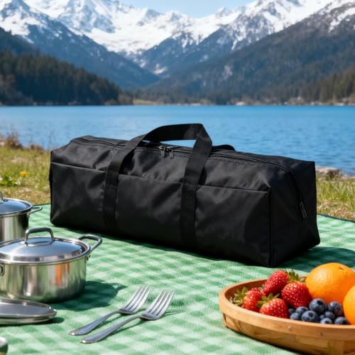 Tent Poles Bag Camping Equipment Organizer Support Pole Storage Foldable Oxford Cloth Waterproof Tote Suitable for Camping Trekking Hiking Climbing Tr - size: 70x10x10cm