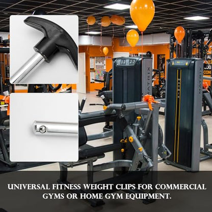 2 Pcs Weight Stack Pin, Gym Pin Tensile 3/8 Inch Diameter 4.4 Inch