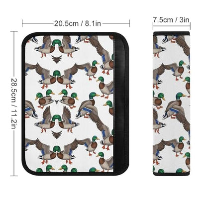 2PCS Universal Fit Car Seat Belt Pad for Kids, Most Cars, Mallard Duck White Seat Belt Cushion, Shock Absorption - color: Pattern 391