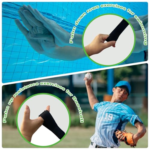 Strength Training Grip Finger Strengtheners,Finger Grip Strength Trainer Devices,Finger and Thumb Strengthener Loops Exerciser, Pull Up Grip Strength Straps