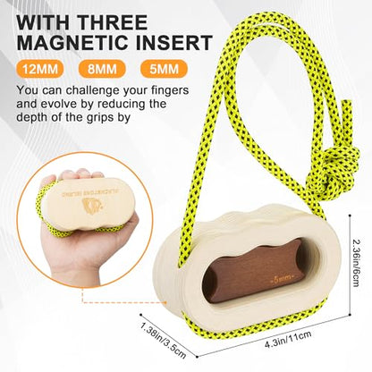 Hangboard for Rock Climbing,Climbing Training Board for Indoor and Outdoor Use - size: S（‎8.35 x 5.31 x 3.98 inches）