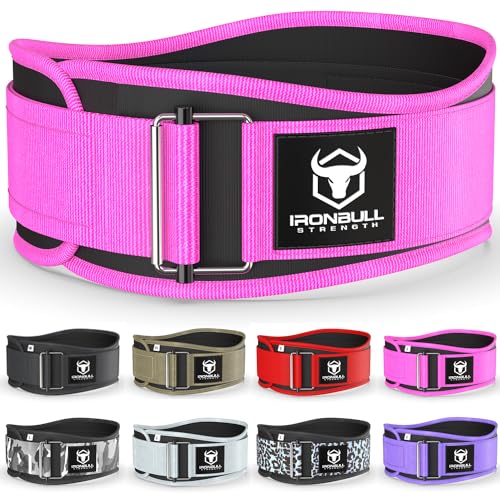Weight Lifting Belt for Men and Women - Great for Squats, Deadlift, Lunge, Exercises and Training - Best for Olympic, Cross-Training and Bodybuilding Workout - color: Neon Pink, size: Large