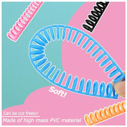 Rayson PROC1530BU Click Binding Spines, 3:1 Pitch, 120 Sheets Binding Capacity, 3/5" Diameter, Blue, 30/Box - color: Blue