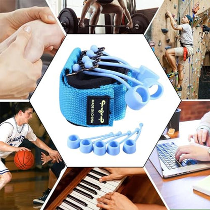 Finger Strength Exerciser Silicone Reusable Grip Strength Trainer | Universal for Wrist Physical Rehabilitation, Adults Hand Cramps Recovery, Men Women - color: 40 pounds