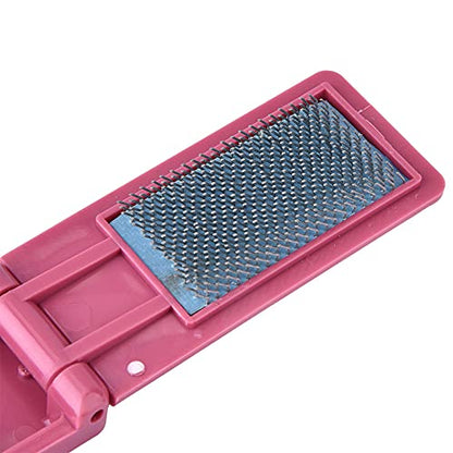 Dance Shoes Brush, Cleaner Suede Sole Wood Cleaning Dancing Shoe Footwear Ballroom Brushes Light Weight Care Tangos Portable Foldable Polishing Multifunction Boot Bristles Polish Applicator - color: Wine Red