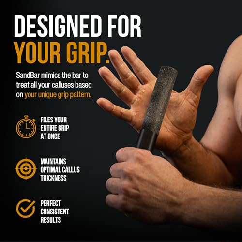 SandBar Callus Remover File for Hands - Durable Aluminum Tool for Callus Care and Dead Skin Removal - Includes Nourishing Salve - Ideal for Athletes, Climbers, and Gym Enthusiasts - style: Flat Black