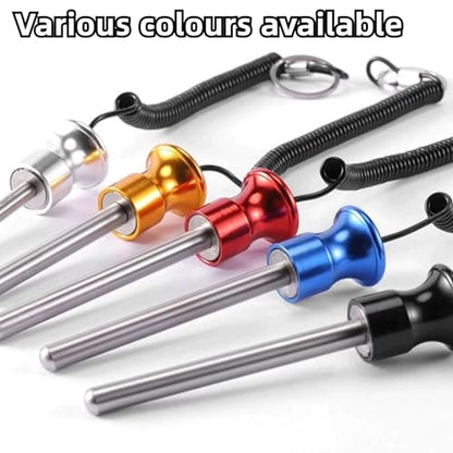 Gym Pin, Universal Aluminum Alloy Weight Stack Pin with Pull Rope for Fitness Equipment Pin Training - color: Yellow 10*125mm