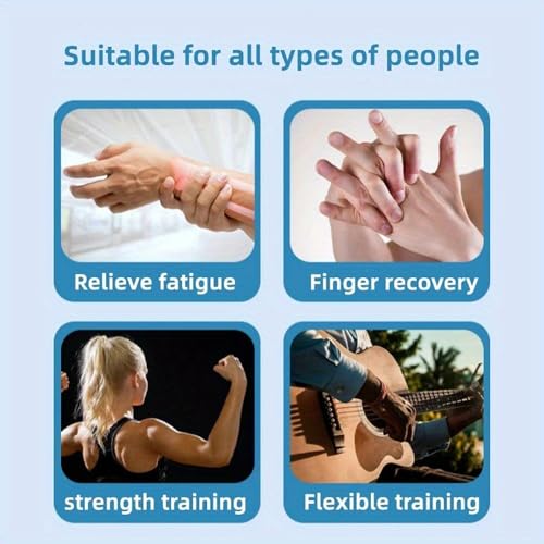 1pc Silicone Finger Trainers, 5 Fingers Wrist Stretching Band, Suitable For Hand & Finger Rehabilitation, Strength Training - color: 1pc Gray