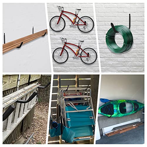 UNITEDPOWER Kayak Storage Racks, Garage Hangers, Wall Hooks for Canoe, Ladder, Bicycle, Folding Chairs, Surfboard, Snowboard, Hose and Tools, Indoor, Outdoor - style: 4-Kayak Hook
