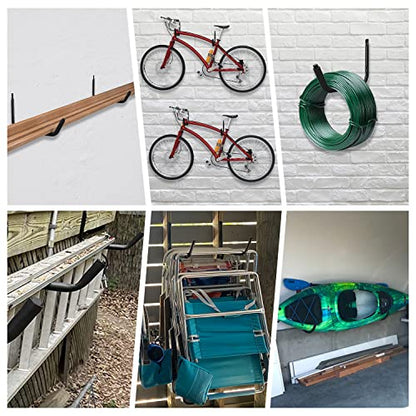 UNITEDPOWER Kayak Storage Racks, Garage Hangers, Wall Hooks for Canoe, Ladder, Bicycle, Folding Chairs, Surfboard, Snowboard, Hose and Tools, Indoor, Outdoor - style: 4-Kayak Hook