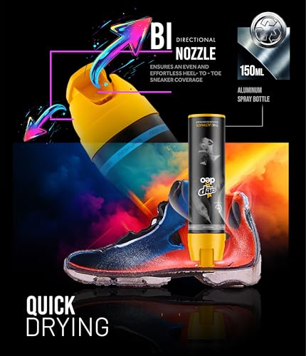 Crep Protect Shoe Deodorizer Spray - Foot & Shoe Odor Eliminator for Smelly Shoes, Sneakers, Boots, Suede & Nubuck - 24-Hour Freshness, Refreshing Scent (Vanquish, 5.07oz)
