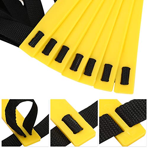 RiToEasysports Speed Training Agility Ladder PP and Nylon Speed Ladder 7 10 13 Rung Foldable Setup Footwork Coordination Training for Soccer Football Basketball Athletes - size: 3.5 meters 7 yuan