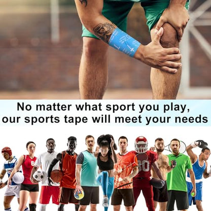 MiniInflat 2 Pcs Christian Cross Athletic Tape Sports Tape 2in x 23ft Religion Jesus Wrist Wrap for Soccer Football Baseball, Gift for Graduation Teacher Nurses Week Pentecost(Blue,Proverbs) - color: Blue, style: Proverbs