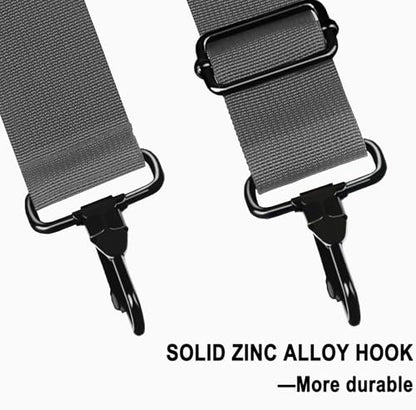 Shoulder Strap 56 inch, Universal Adjustable Thick Soft Duffel Bag Shoulder Strap Replacement Comfortable Belt with Metal Swivel Hooks for Laptop Messenger Bag, Briefcase, Shoulder Bag, Dark Gray - color: Dark Gray