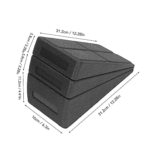 Squat Wedge Block Set of 3, 720 LBS Capacity, 5 Adjustable Angles Incline Board for Squat Wedge,Yoga EPP Wedge for Exercise, Ankle Mobility & Physical Therapy