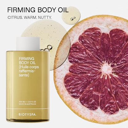 biotyspa Spa Essentials - Exfoliating Shower Gel & Firming Body Oil with Coffee Extract & Jojoba - Tones, Renews & Smooths Skin - Organic, Vegan, Made in Australia - 2pc Set, 400ml Each - size: Spa Essentials