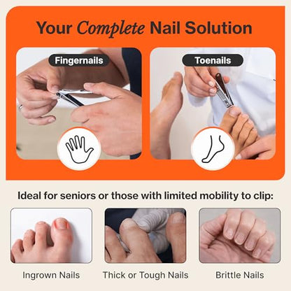Fox Medical Equipment Professional Nail Clippers Set – Stainless Steel Fingernail & Toenail Clippers for Men, Women & Seniors – Ultra-Sharp Precision, Ergonomic Comfort & Medical-Grade Quality