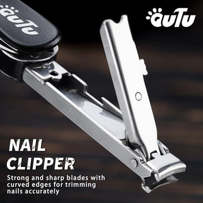 OUTU Keychain Nail Clippers Multitool, 7 in 1 EDC Utility Tool with Nail Clipper, Scissors, Gifts for Him Men Husband Dad Boyfriend (Black) - size: Black