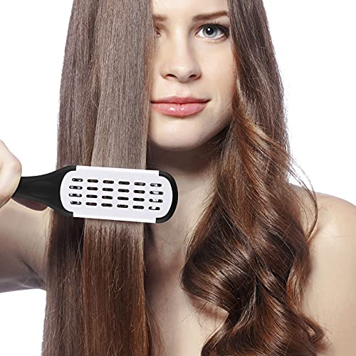 Honeydak Hair Straightening Boar Bristle Clamp Hair Comb, 5 Pieces Alligator Hair Clips, Pin Rat Tail Comb (White Comb) - color: White Comb