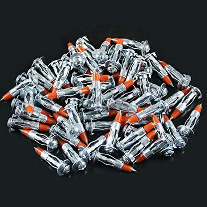 Glarks 60Pcs Heavy Duty 1/8 inch 35MM Zinc Plated Steel Molly Bolt Drive Hollow Drive Wall Anchor Screws Set (1/8SDx35MM) - size: 1/8SDx35mm