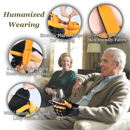 9th Generation Upgrade Rehabilitation Robot Gloves for Stroke Recovery – Hand Weakness & Hemiplegia Home Physical Therapy Device with Mirror Training & Multi-Mode (Right Hand, L) - size: Right Hand, L