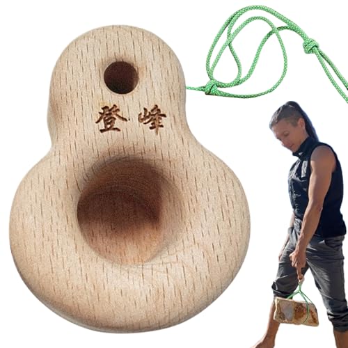 Rock Climbing Hangboard Strong Load-Bearing Multi-Depth Small Size | Small Climbing Grip Trainer Board Wood Texture for Home Gym Travel - color: 73mm