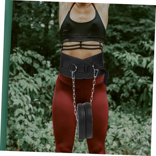BESTonZON 1pc Adjustable Weighted Dip Belt Heavy-duty Chain for Strength Training Muscle Toning and Physical Fitness Support for Dips and Chin-ups