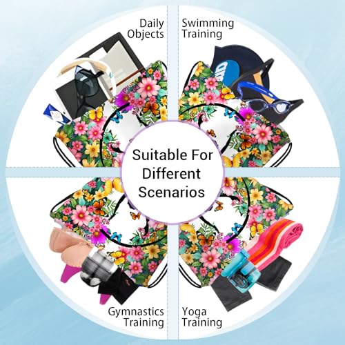 Gym Silhouette Art Grip Bag for Gymnasts Outdoor Sports Small Gymnastic Drawstring Bag - color: Gym Silhouette-multi