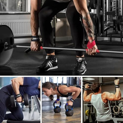 Weight Lifting Straps for Weightlifting, Lifting Wrist Straps Gym, Deadlift Strap, Anti Slip Silicone Weightlifting Strap Men Women Powerlifting, Strength Training - color: Black, size: 1 Pair