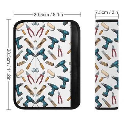 2PCS Occupation Tool Seat Belt Cover Breathable Seat Belt Cushion for Adults and Children, All Vehicles, Comfortable Driving - color: Pattern 351