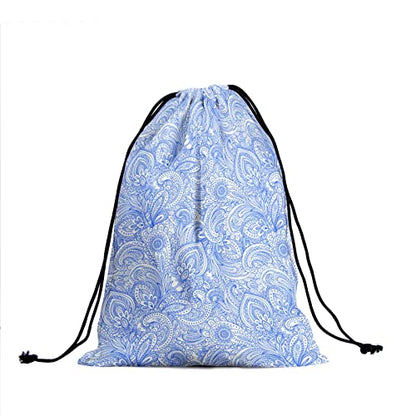 Gymnastics Grip Bag for Gymnasts Gymnastic Drawstring Bag Gym Athlete Bag - color: China Blue White, size: 9.25" x 12" (Pack of 1)
