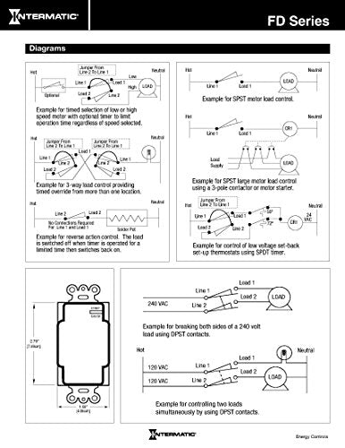 Intermatic FD6HW 6-Hour Spring-Loaded Auto-off Wall Timer for Fans and Lights, White - color: White, size: 6-Hour, style: Without Hold on Timer