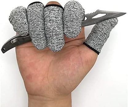 Cut-Resistant Finger Sleeve, Finger Protector, Reusable, Non-Slip Finger Guard for Kitchen, Work, and Carving (50PCS) - color: 50pcs