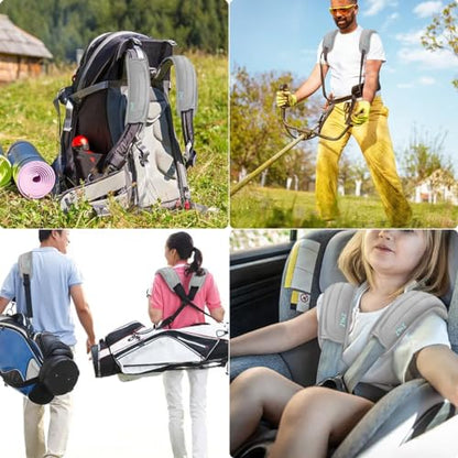 ZINZ 2-Pack Universal Shoulder Pad with Ultra thick Cushion for Bag Luggage Bag Crossbody, Plus Long & Anti-Slip & Breathable,Gray-2Pack - color: Gray-2pack