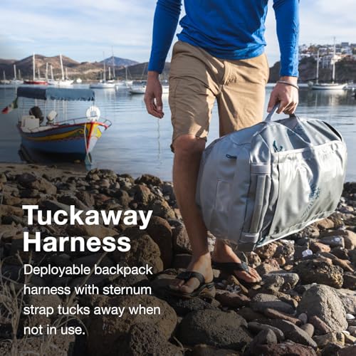 Osprey Transporter Lightweight Travel Duffel Bag - Extra Large Water Resistant Durable Gear Bag for Men and Women - color: Glow Dew-torrent Blue, style: 40l