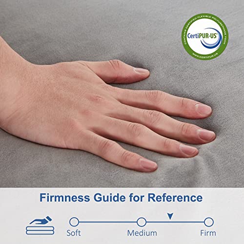 SINWEEK 3.8" Cot Memory Foam Folding Topper with Storage Bag - Foldable Trifold Floor Mat Topper, CertiPUR-US Certified Guest Sleeping Pad, Machine Washable Cover - size: C (31 x 75 Inch), style: Slow Rebound Memory Foam