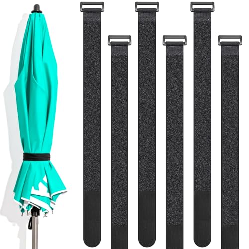 Reusable Patio Umbrella Tie Strap,Self Adhesive Adjustable Securing Straps for Parasol Multipurpose Patio Umbrella Accessories (8)