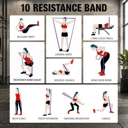 LEEKEY Pull Up Assistance Bands,5-125LB Resistance Bands with Grip、Door Anchor、Gym Bag - Exercise Bands for Full-Body Training, Fitness, Physical Therapy -USA Original Patent - style: 5-125LBS CANDY