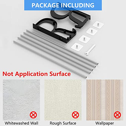 Wall Shoe Rack for RV Shoe Storage, 3 Pack Wall Mounted Shoe Rack with Sticky Hanging Mounts for Camper Small Space Shoe Holder for Door Shoes Organization Shelf No Drilling - style: 3 Pack