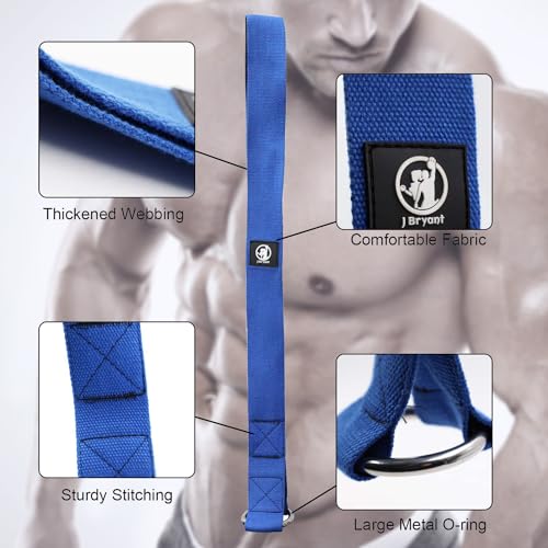 J Bryant Arm Wrestling Training Strap Belt Hand Grip- Ideal for Wrist Forearm and Biceps Workouts Multifunctional Home Gym Fitness Equipment Compatible with 1 inch and 2 inches Barbell Plates - color: Blue