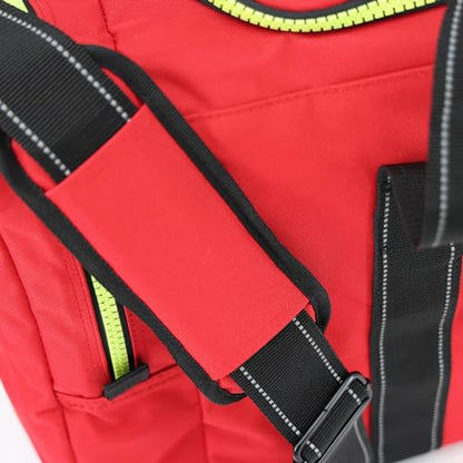 Lightning X Value Firefighter Turnout Gear Bag w/Maltese Cross - color: Red