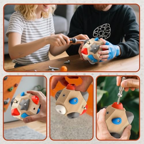 Handcrafted Boulder Block for Climbers, Rock Climbing Ball for Build Strength and Precision, Finger Strength Training Climbing Ball Gifts for Rock Climbers Enthusiasts - color: 1 pack