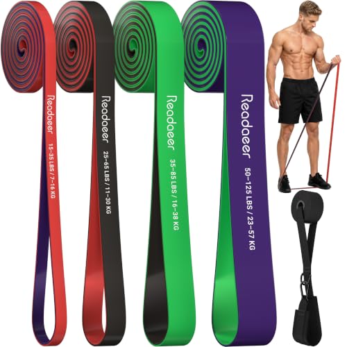 Pull Up Assistance Bands 5 Resistance Bands for Full-BodyTraining(5-125LBS) | Resistance Bands Set for Men & Women, Exercise Bands for Working Out, Fitness, Therapy at Home, Gym - size: Heavy: 15-125LBS