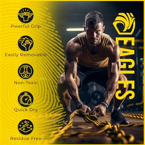 EAGLES Dry Hand Grip Enhancer, 1, 2 or 3 Pack Non-Sticky Anti-Slip Solution for Pole Dancing, Sweaty Hands Dry Grip for Football Tennis Golf Gymnastics Gaming Weightlifting Pole Fitness - size: 1 Pack