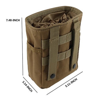 Drawstring Highend Rock Climbing Chalk Bag with a Carabiner Different Pockets for Climbing Bouldering, Gymnastics, Gym Pouch, Cross Fit and Lifting - color: Khaki