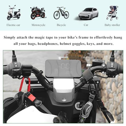 2PCS Hook for Hanging Helmet Goggle Headsets Bags, Heavy Duty Carabiner Clip, Adjustable Strap Hook for Scooter (Red) - color: Red