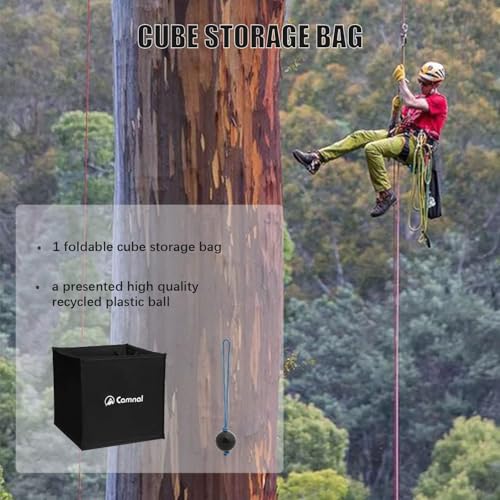 Climbing Rope Bags Foldable Bags for Rope and Tools Practical Tree Climbing Arborist Throw Line Cube Storage Bag Suit for Outdoor Climbing Tools and Accessories