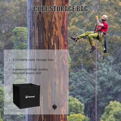Climbing Rope Bags Foldable Bags for Rope and Tools Practical Tree Climbing Arborist Throw Line Cube Storage Bag Suit for Outdoor Climbing Tools and Accessories
