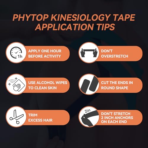 12 Rolls Kinesiology Tape, Latex-Free Water-Resistant Sports Tape in Rainbow Mixed Colors, Athletic Muscle Tape for Support and Recovery