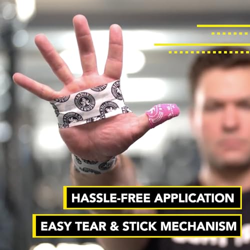 Goat Tape Super Stretchy Thumb Tape - Weightlifting Hook Grip Tape & WOD Tape for Cross Training, Gym Workout Tape, Athletic Finger Wrap - Flexes with Every Move - 15 Feet per Roll (Yellow 4-Pack) - color: Yellow 4-pack